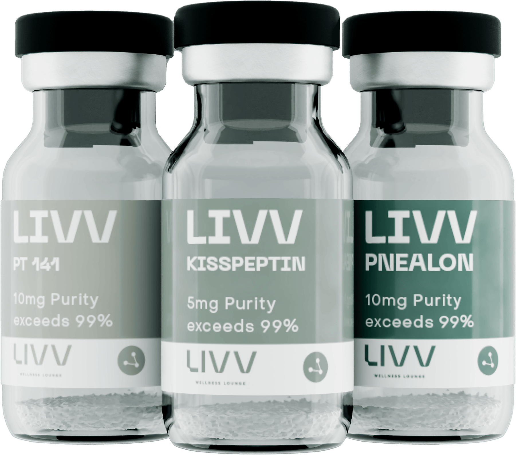 LIVV Sex Life - Peptide Blend for Sexual Health - PT 141, KISSPEPTIN, PNEALON