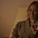 woman drinking water
