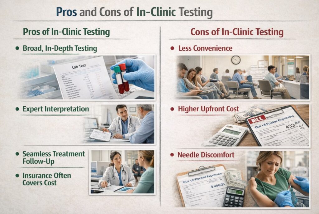 Pros and Cons of In-Clinic Testing
